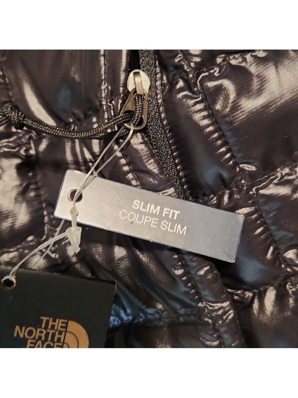 The North Face ThermoBall Eco Black Glossy Quilted Vest (W Size SP Slim Fit) - Picture 7 of 14